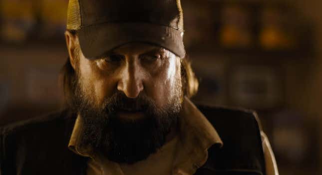 A man in a trucker hat appears in the Until Dawn trailer.