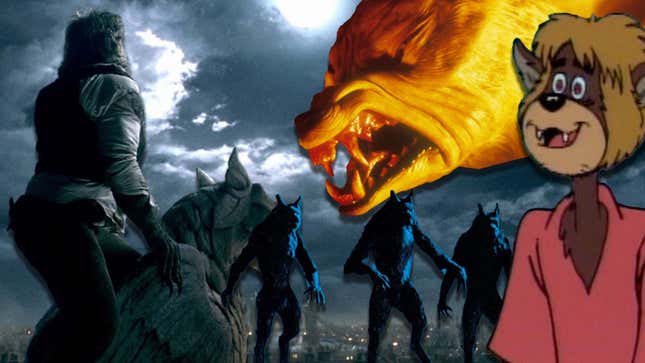 Werewolves surrounding each other